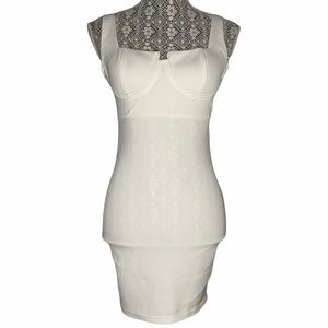 Privy Privately Privileged White Dress (size small)